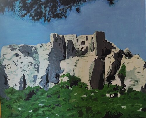 Les Baux de Provence van ROGER TANZI, Schilderij te koop op Singulart