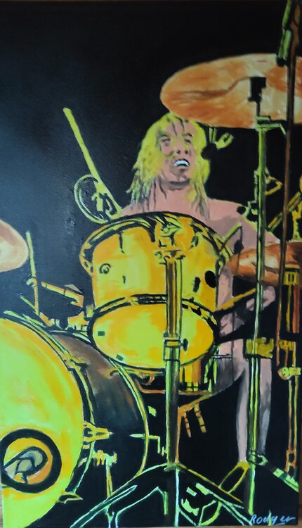 Batteur blond ROGER TANZI