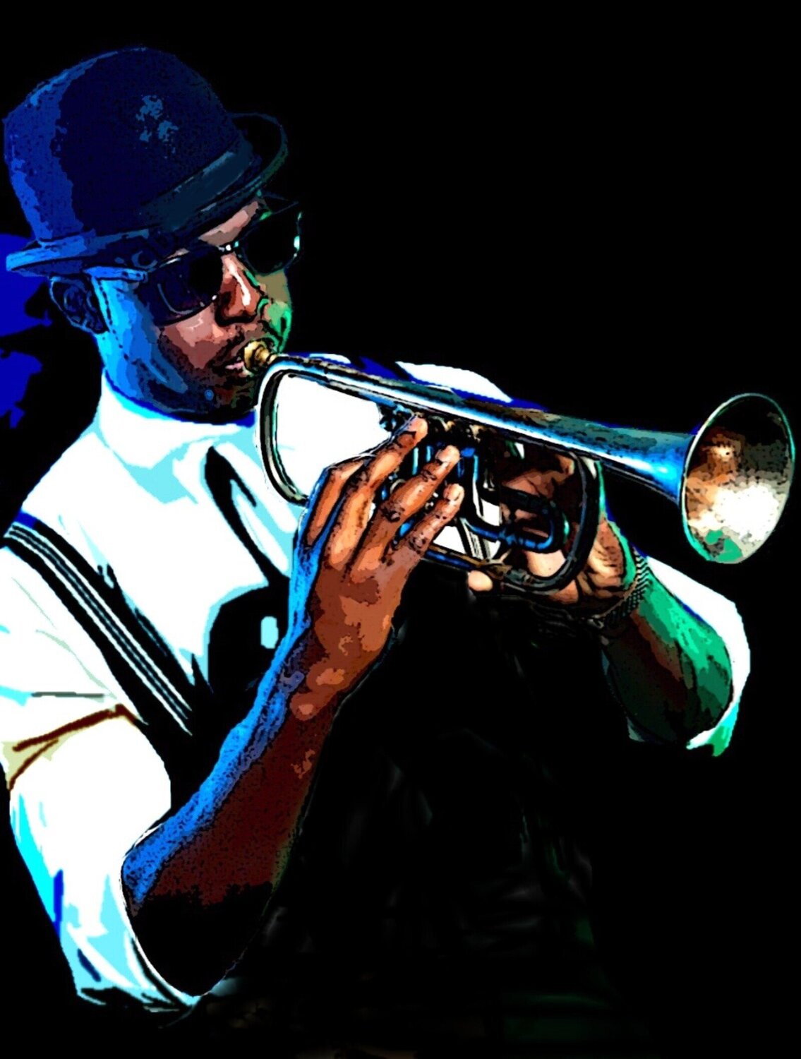 Trompette bleue ROGER TANZI