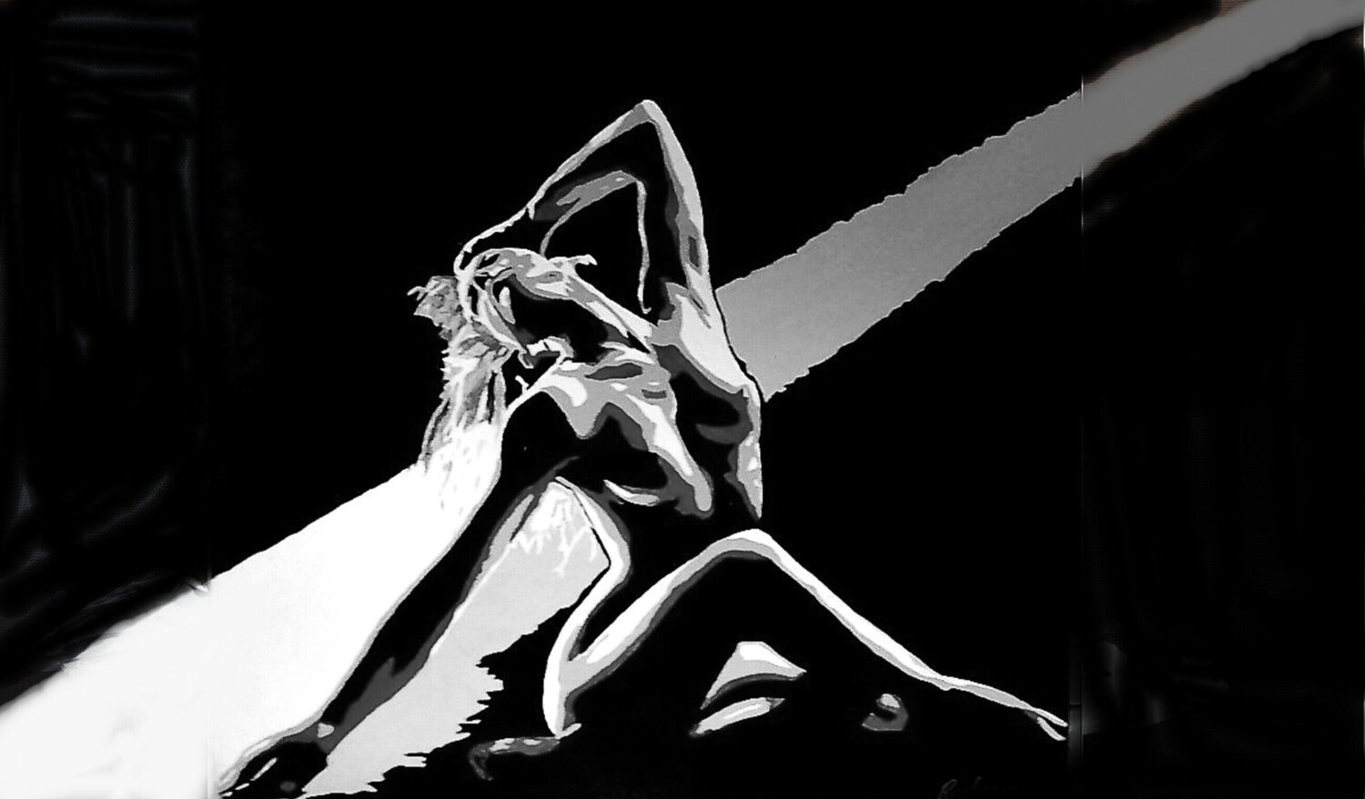 Nu noir et blanc ROGER TANZI