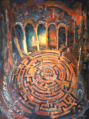 The Labyrinth of Daedalus by Maksym Stasiuk, Painting for Sale on Singulart
