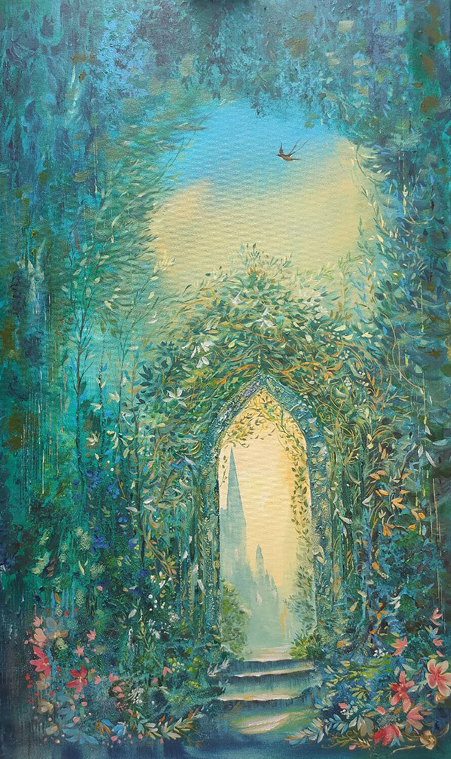 The Gardens of Semiramis Maksym Stasiuk Originalgemälde zu verkaufen