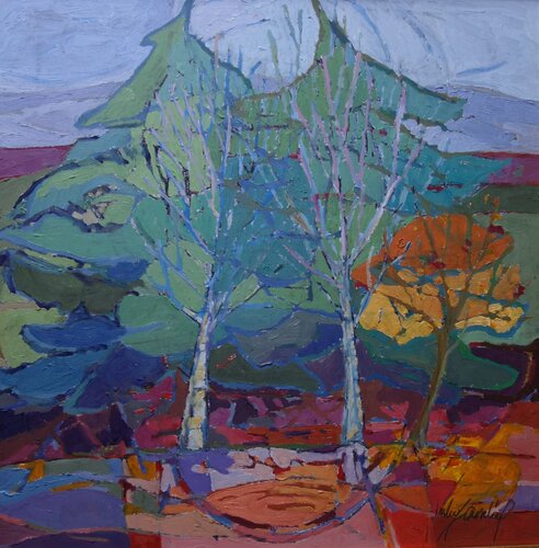 Life as a Forest van Catherine Imhof-Cardinal, Schilderij te koop op Singulart