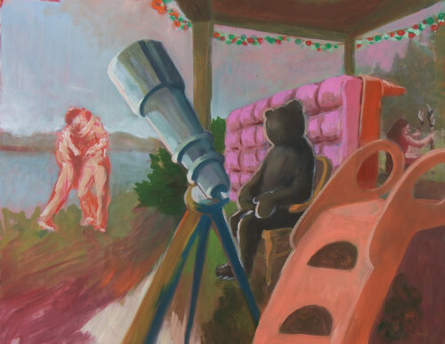 Astronomer di Pavel Kryz, Pittura in vendita su Singulart