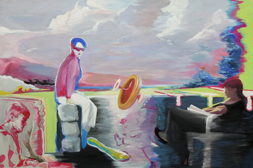 Terrace by Pavel Kryz, Painting for Sale on Singulart