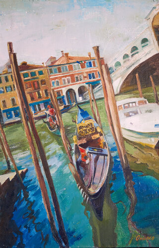 Italian fairy tale van Olga Onopko, Schilderij te koop op Singulart