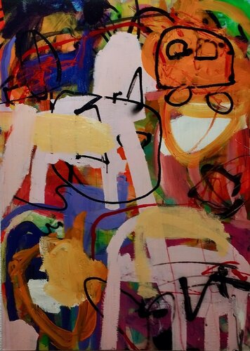 ohne Titel by Rudolf Linder, Painting for Sale on Singulart