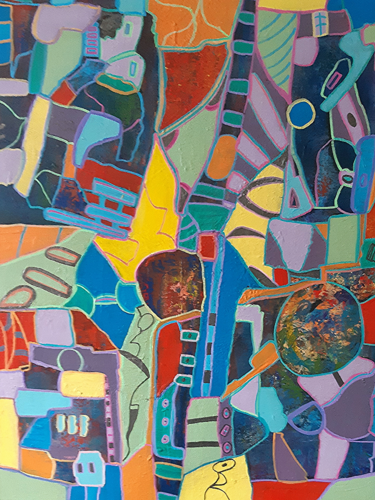 MOSAIQUES des PERCEPTIONS von Danièle MERCIER-LUTZ, Malerei kaufen auf Singulart