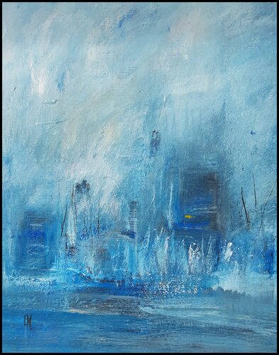 NUANCE BLEUE di Danièle MERCIER-LUTZ, Pittura in vendita su Singulart