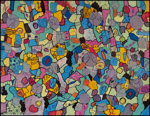 LA RONDE DES BULLES von Danièle MERCIER-LUTZ, Malerei kaufen auf Singulart