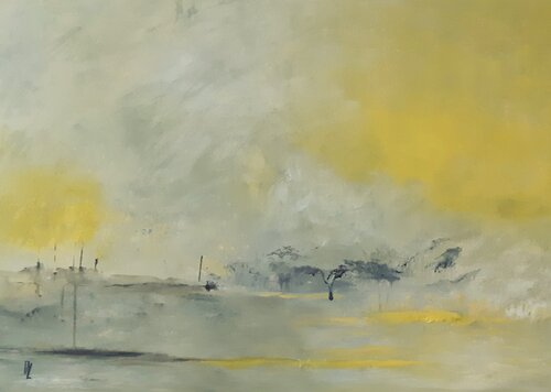Matin brumeux de Danièle MERCIER-LUTZ, Pintura a la venta en Singulart