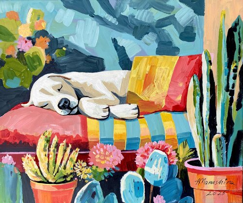 SUNNY SIESTA von Anastasia Mamoshina, Malerei kaufen auf Singulart