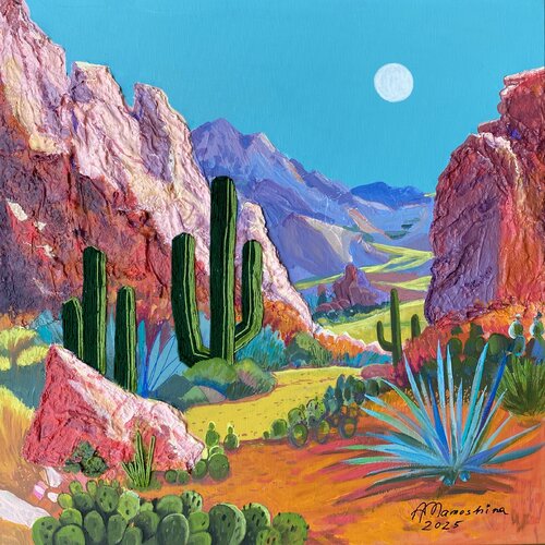 Colorful Escape to Arizona von Anastasia Mamoshina, Malerei kaufen auf Singulart