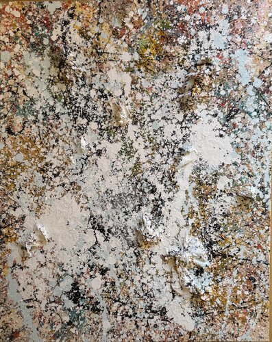 WALKING WITH JACKSON POLLOCK 1 by JOSE LUIS ANSON, 회화 for Sale on Singulart