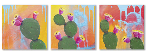 Blooming cactus 3 by Svitlana Miku, Painting for Sale on Singulart