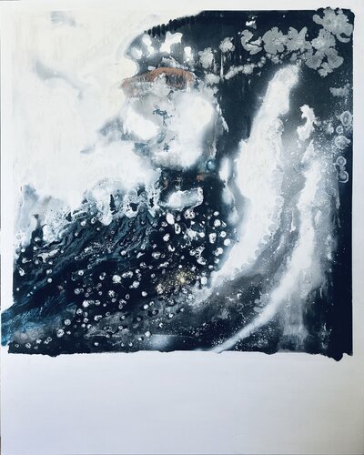 Blue Eternity IV par Sarah Chérif Gambin, Peinture en vente sur Singulart