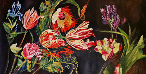 FLORES DE ENERO von Ana Abregu, Malerei kaufen auf Singulart