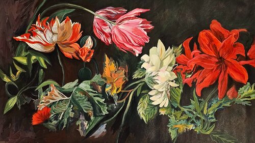 FLORES DE FEBRERO von Ana Abregu, Malerei kaufen auf Singulart