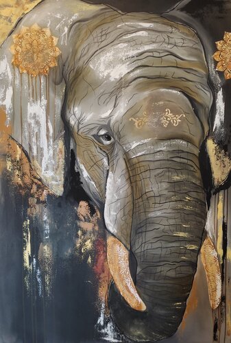 Indian Love van Irina Lorei, Schilderij te koop op Singulart