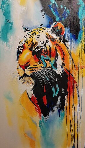 Indian Tiger by Irina Lorei, Painting for Sale on Singulart