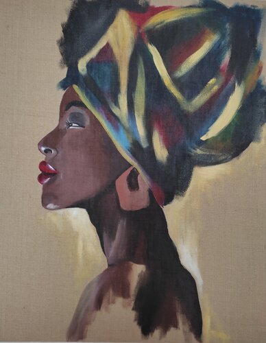 African Beauty by Irina Lorei, Painting for Sale on Singulart