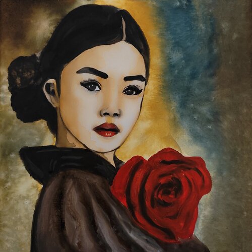 Rose van Irina Lorei, Schilderij te koop op Singulart