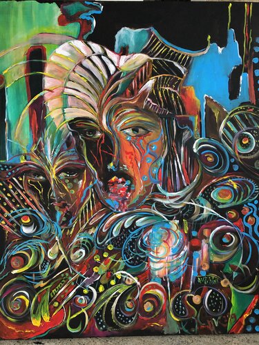 Energie Explosion van Hannelore Kammerer, Schilderij te koop op Singulart