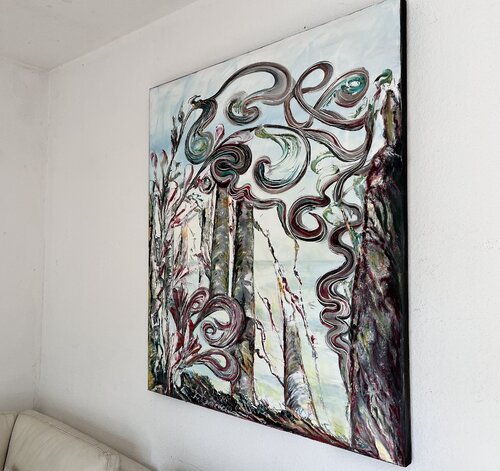 Wald im Wandel van Hannelore Kammerer, Schilderij te koop op Singulart