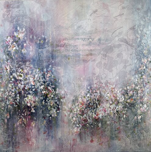 Soft Awakening - series Hidden Gardens by Maria Dilmann, Painting for Sale on Singulart