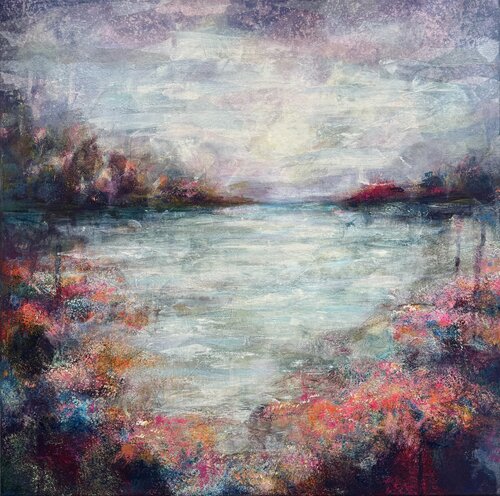 On the Shore of Silence by Maria Dilmann, Painting for Sale on Singulart