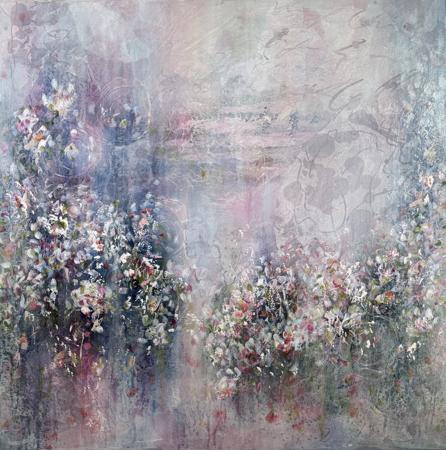 Soft Awakening - series Hidden Gardens Maria Dilmann Original painting for sale