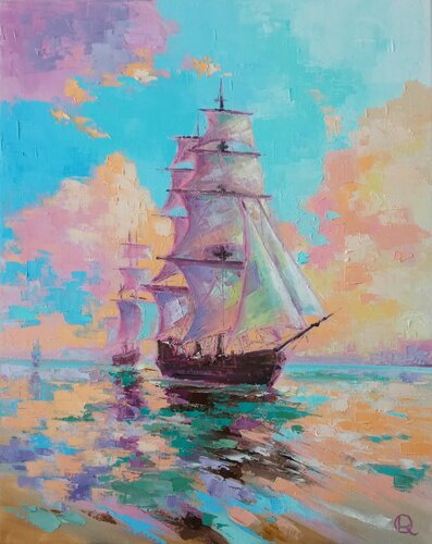 "Fair wind" par Oleg Ryzhkov, Peinture en vente sur Singulart