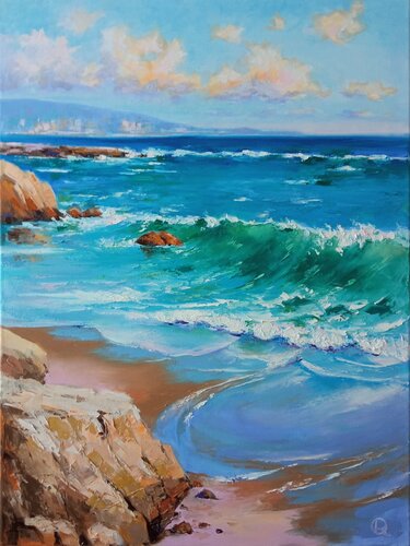 «The Sea» van Oleg Ryzhkov, Schilderij te koop op Singulart