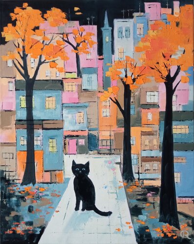 “Guardian of Urban Stories” di Oleg Ryzhkov, Pittura in vendita su Singulart