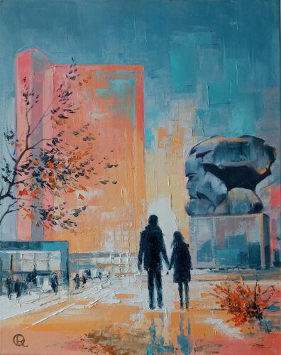 "Urban Threshold" by Oleg Ryzhkov, Painting for Sale on Singulart