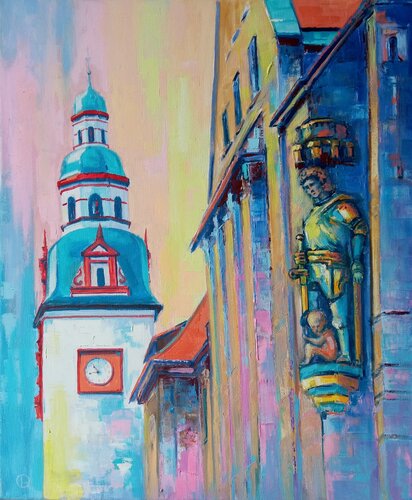 "Urban Vertical" par Oleg Ryzhkov, Peinture en vente sur Singulart