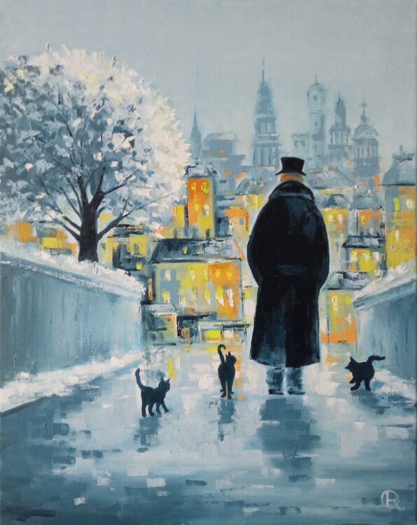 "Evening Walk" Oleg Ryzhkov