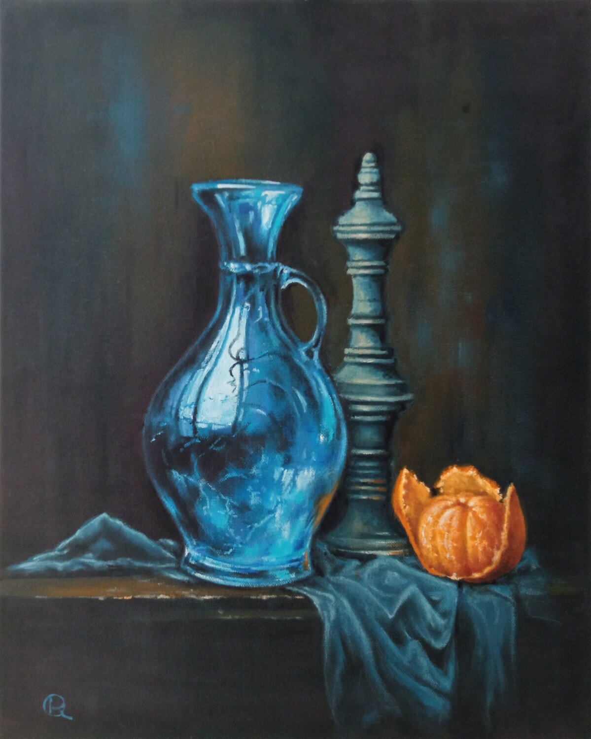 "Still Life with Mandarin" Oleg Ryzhkov