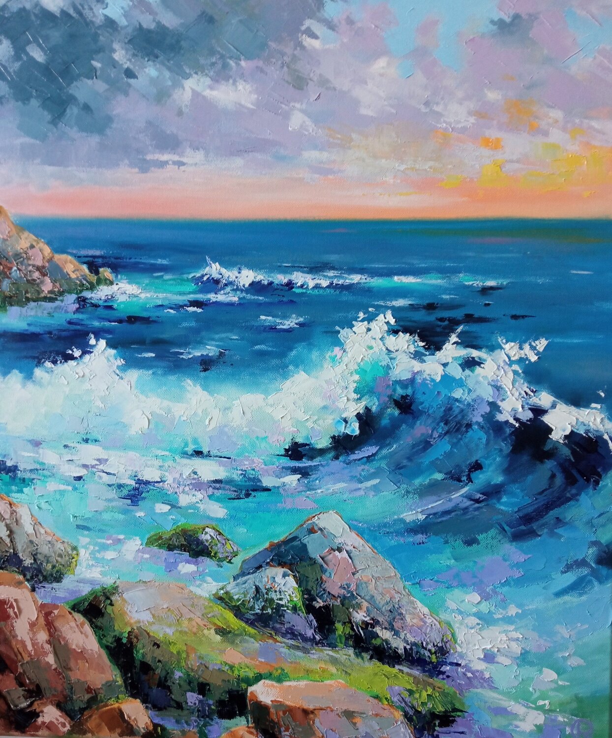 “Breath of the Sea” Oleg Ryzhkov Originalgemälde zu verkaufen