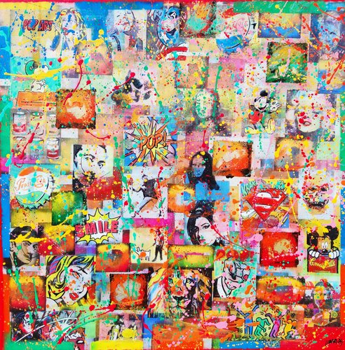 Pop mix lux 1 par Joan Llaverias, Peinture en vente sur Singulart
