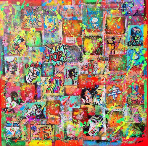 Explosión pop par Joan Llaverias, Peinture en vente sur Singulart