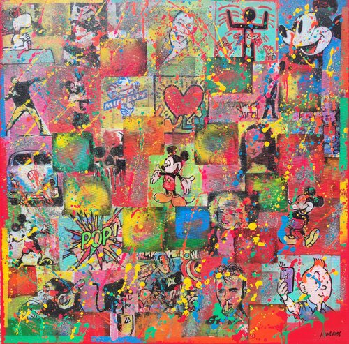 Tintín pop phone par Joan Llaverias, Peinture en vente sur Singulart