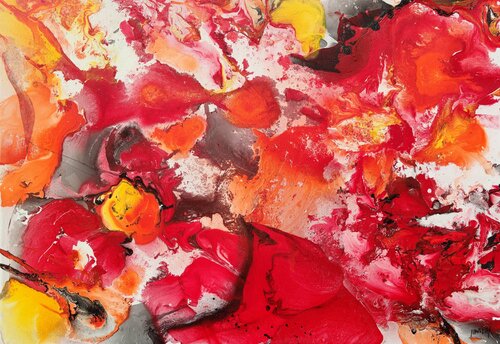 Orgánic rojo solar di Joan Llaverias, Pittura in vendita su Singulart