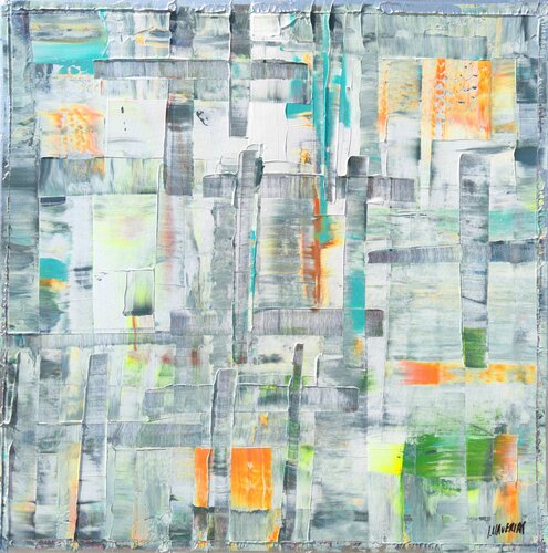 Urban reflex Barcelona nordik by Joan Llaverias, Painting for Sale on Singulart