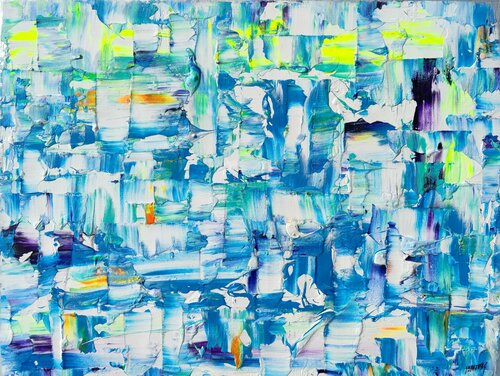 Urban curve Barcelona sky par Joan Llaverias, Peinture en vente sur Singulart