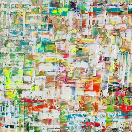 Urban texture fluo 15 par Joan Llaverias, Peinture en vente sur Singulart