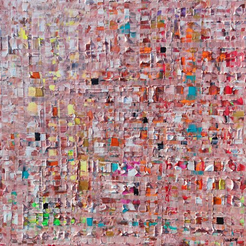 Urban texture gold B di Joan Llaverias, Pittura in vendita su Singulart