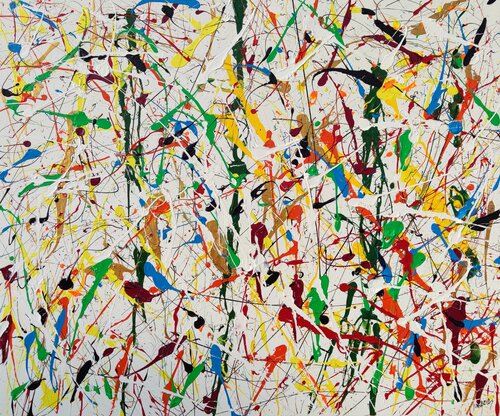Dripping pop di Joan Llaverias, Pittura in vendita su Singulart