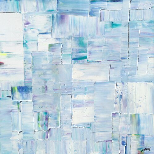 Urban nordik luz  azul di Joan Llaverias, Pittura in vendita su Singulart