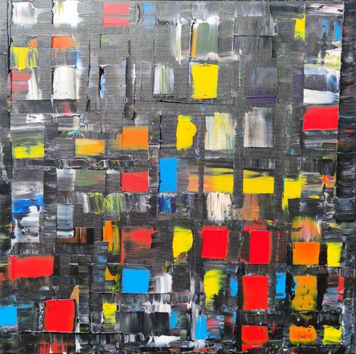Black urban mix di Joan Llaverias, Pittura in vendita su Singulart
